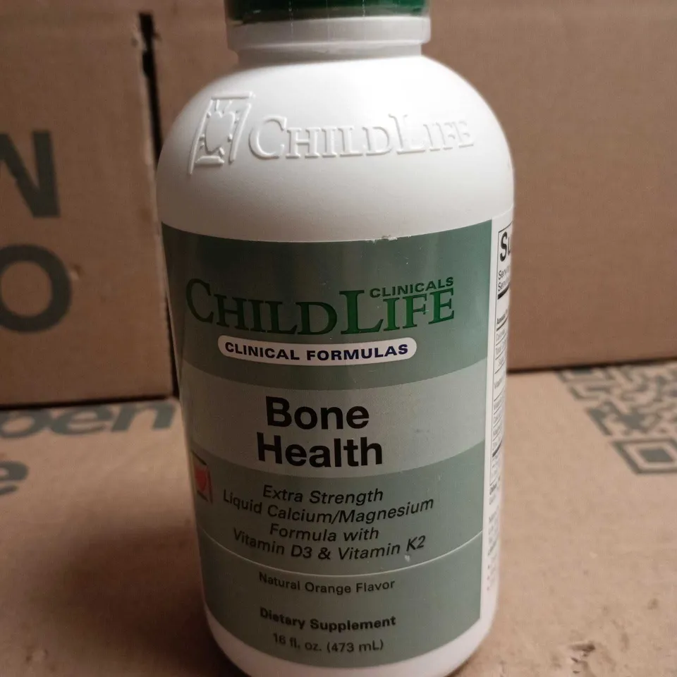 CHILDLIFE BONE HEALTH LIQUID CALCIUM & MAGNESIUM WITH VITAMIN D3 & K2 – NATURAL ORANGE FLAVOUR, 473 ML