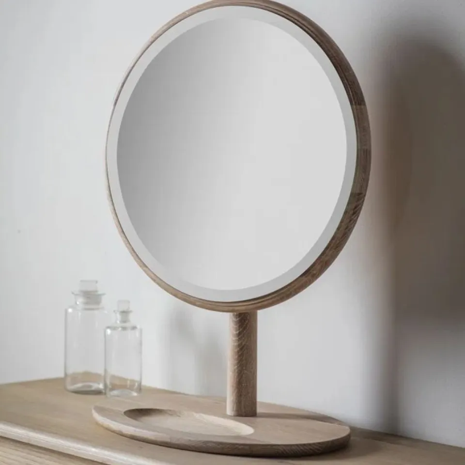 BOXED GULFPORT WOOD FLOOR MIRROR (1 BOX)