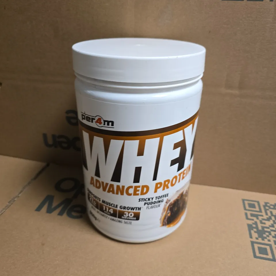 PER4M WHEY ADVANCED PROTEIN STICKY TOFFEE PUDDING FLAVOUR (900G) 