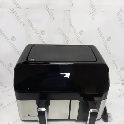 BOXED COOK'S ESSENTIALS 7.7L DUAL AIR FRYER IN BLACK