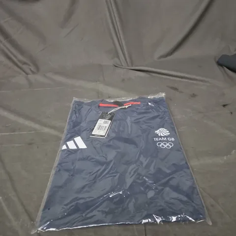 ADIDAS TEAM GB T‑SHIRT – NAVY, UK SIZE M 