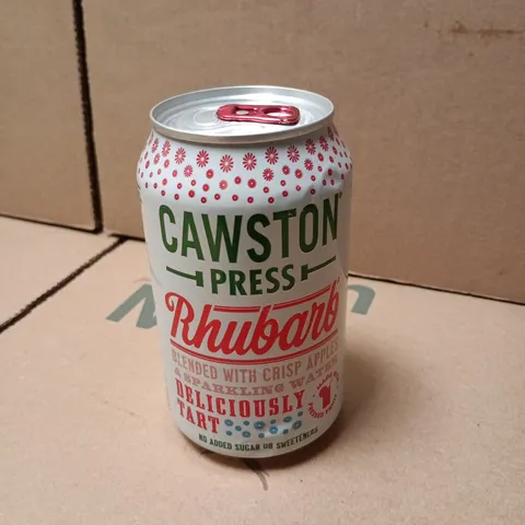 APPROX 18 CANS OF CAWSTON PRESS RHUBARB
