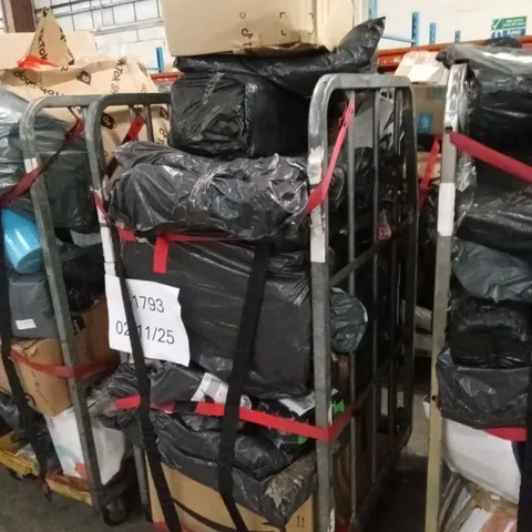 CAGE OF ASSORTED HOUSEHOLD GOODS AND PRODUCTS TO INCLUDE; WASHING LINE AND OTHER HOUSEHOLD PRODUCTS - CAGE NOT INCLUDED