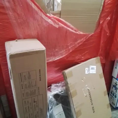 PALLET OF ASSORTED HOUSEHOLD GOODS AND PRODUCTS TO INCLUDE;CAT LITTER TRAY,PLAYPEN,STAINLESS STEEL CUTTING BOARDS