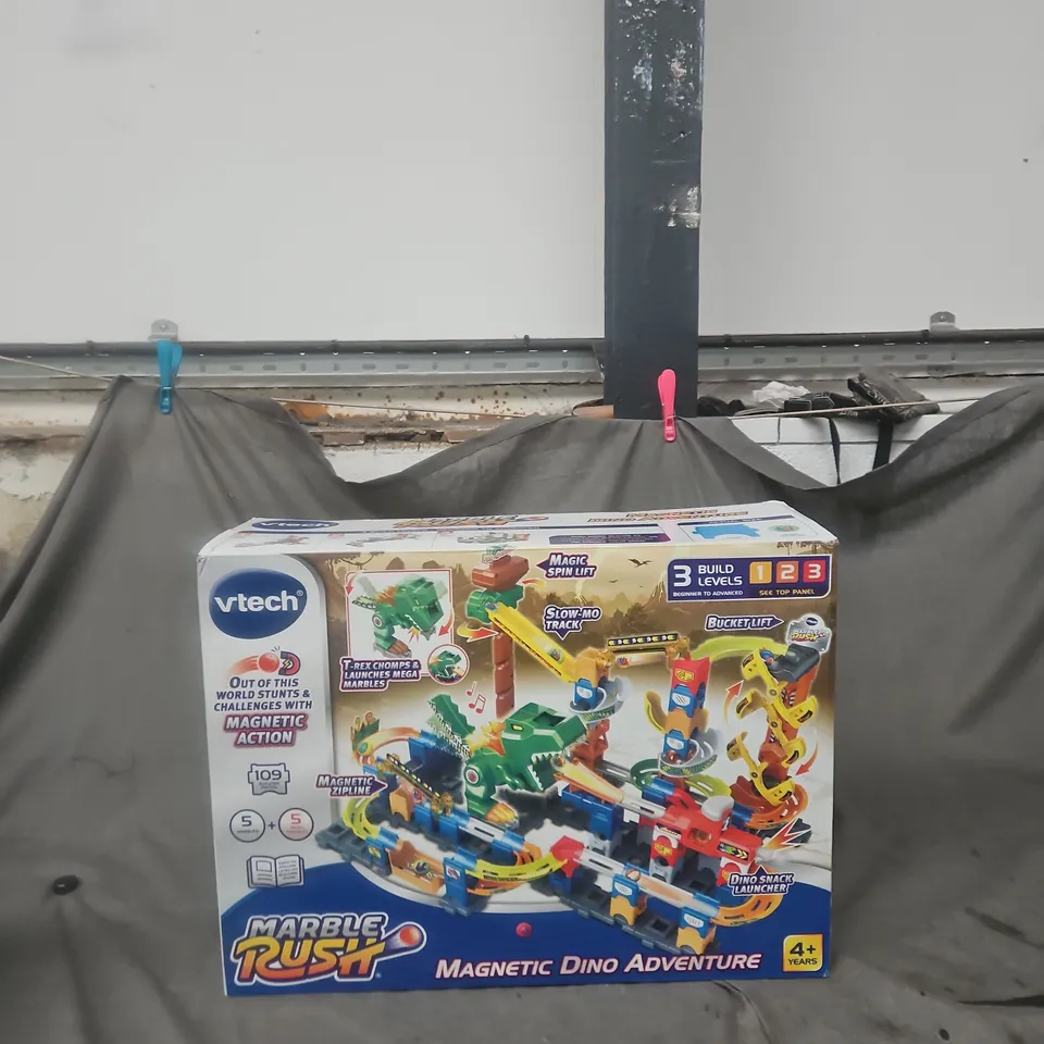 VTECH MARBLE RUSH MAGNETIC DINO ADVENTURE – BOXED MARBLE RUN TOY (AGE 4+)