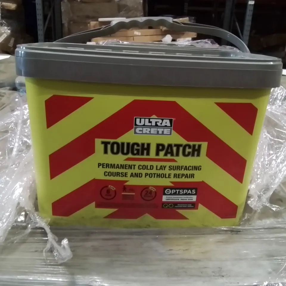 PALLET OF ULTRACRETE TOUGH PATCH POTHOLES REPAIR APPROXIMATELY 26 //EXPIRY DATE 18.05.25 26KG PER CASE