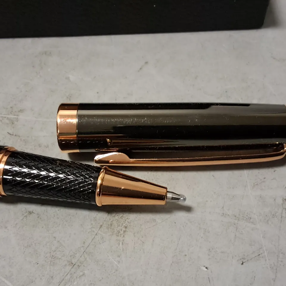 RUCKSTUHL ROSE GOLD ROLLERBALL PEN IN GIFT BOX