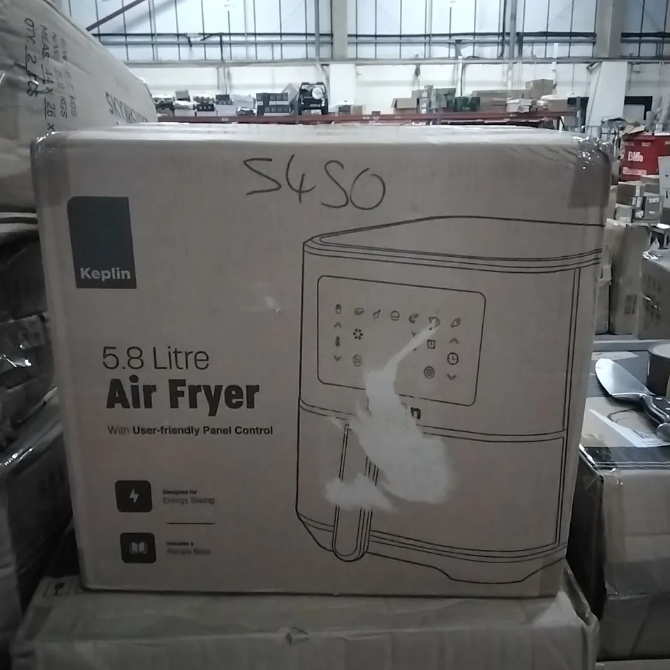 BOXED KEPLIN 5.8LITRE SINGLE DRAW AIR FRYER 