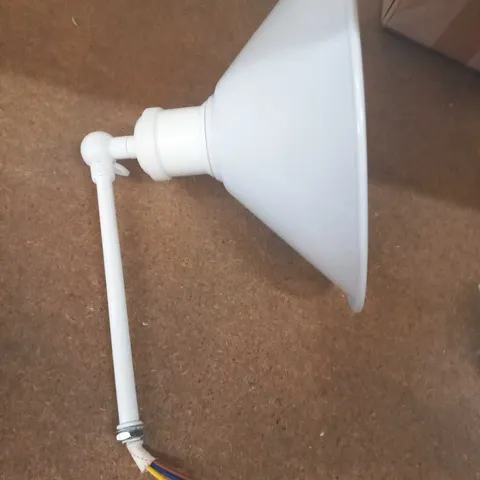 BOXED AYBAR 1 LIGHT ARMED SCONCE SHADE - WHITE 