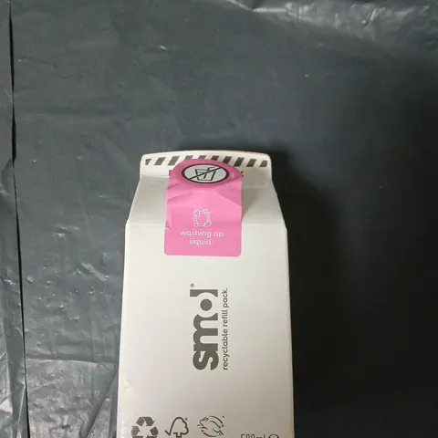 APPROXIMATELY 12 X SMOL WASHING UP LIQUID – REFILLABLE PACK, 500ML 