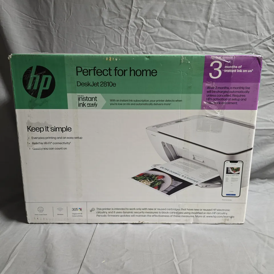 HP DESKJET 2810E ALL-IN-ONE PRINTER