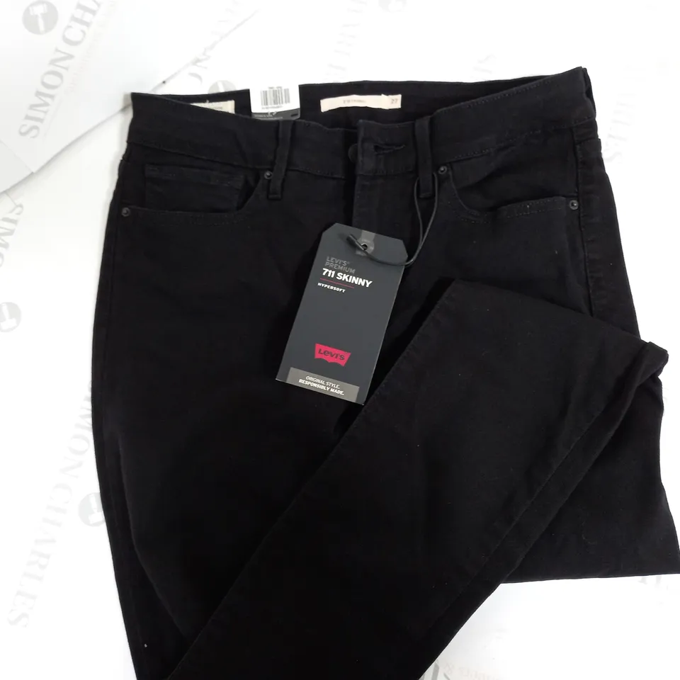 LEVI'S PREMIUM 711 SKINNY JEANS - SIZE 27 X 34