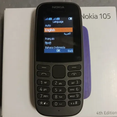 BOXED NOKIA 105 4TH EDITION MOBILE PHONE