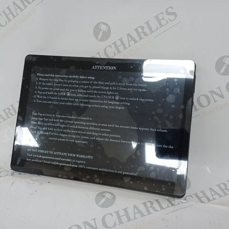 BOXED DRAGONTOUCH BLACK TABLET K10