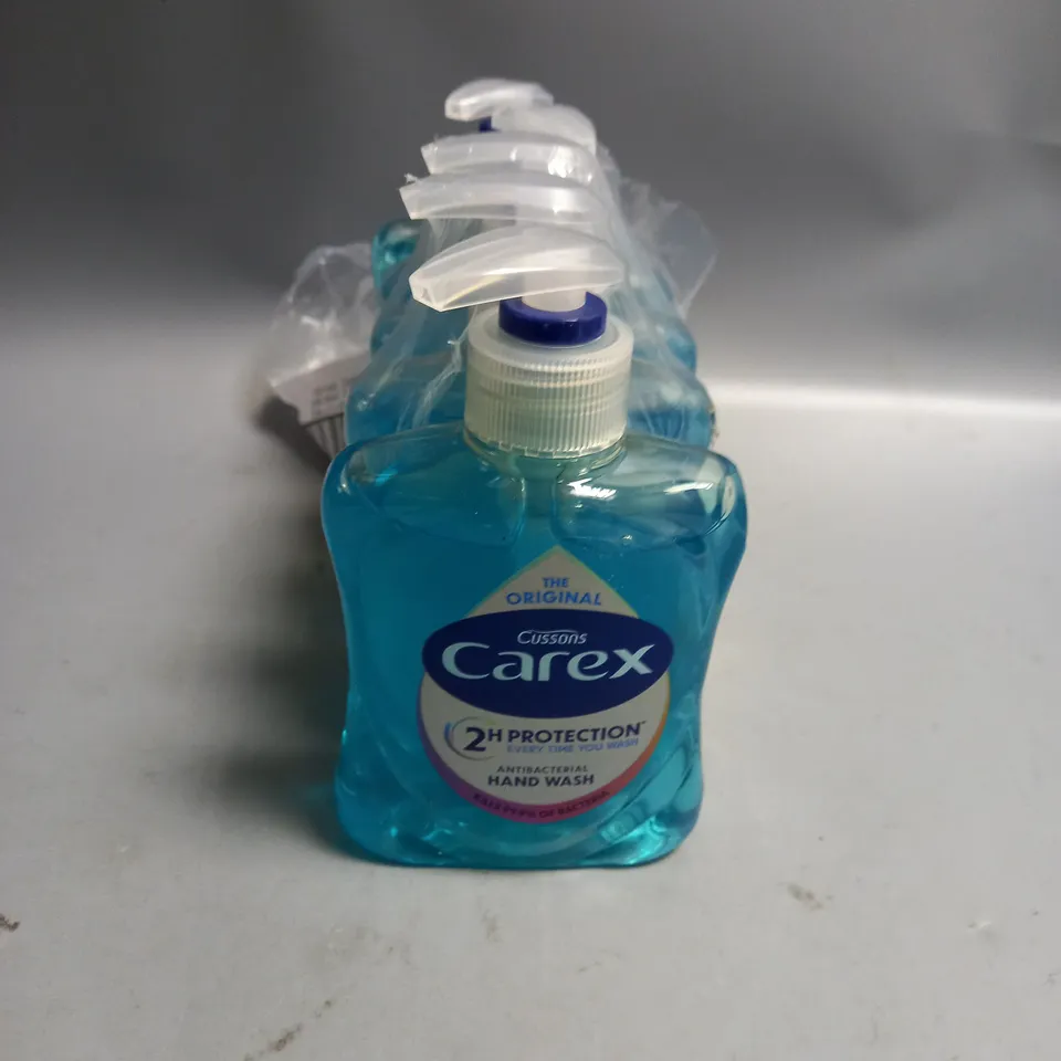 LOT OF 5 CUSSONS CAREX ANTIBACTERIAL HANDWASH 250ML
