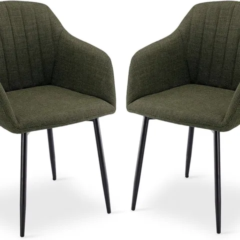 BOXED DINING CHAIRS (SET OF 2) - GRASS GREEN (1 BOX)