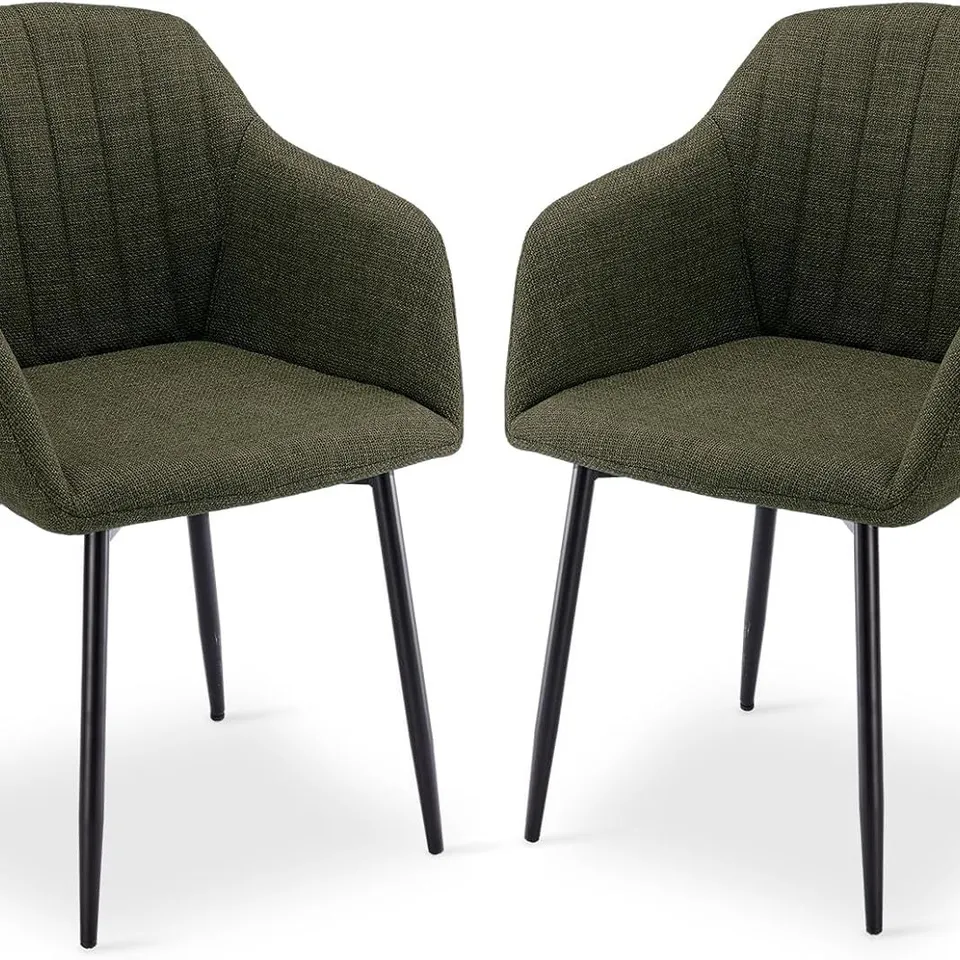 BOXED DINING CHAIRS (SET OF 2) - GRASS GREEN (1 BOX)