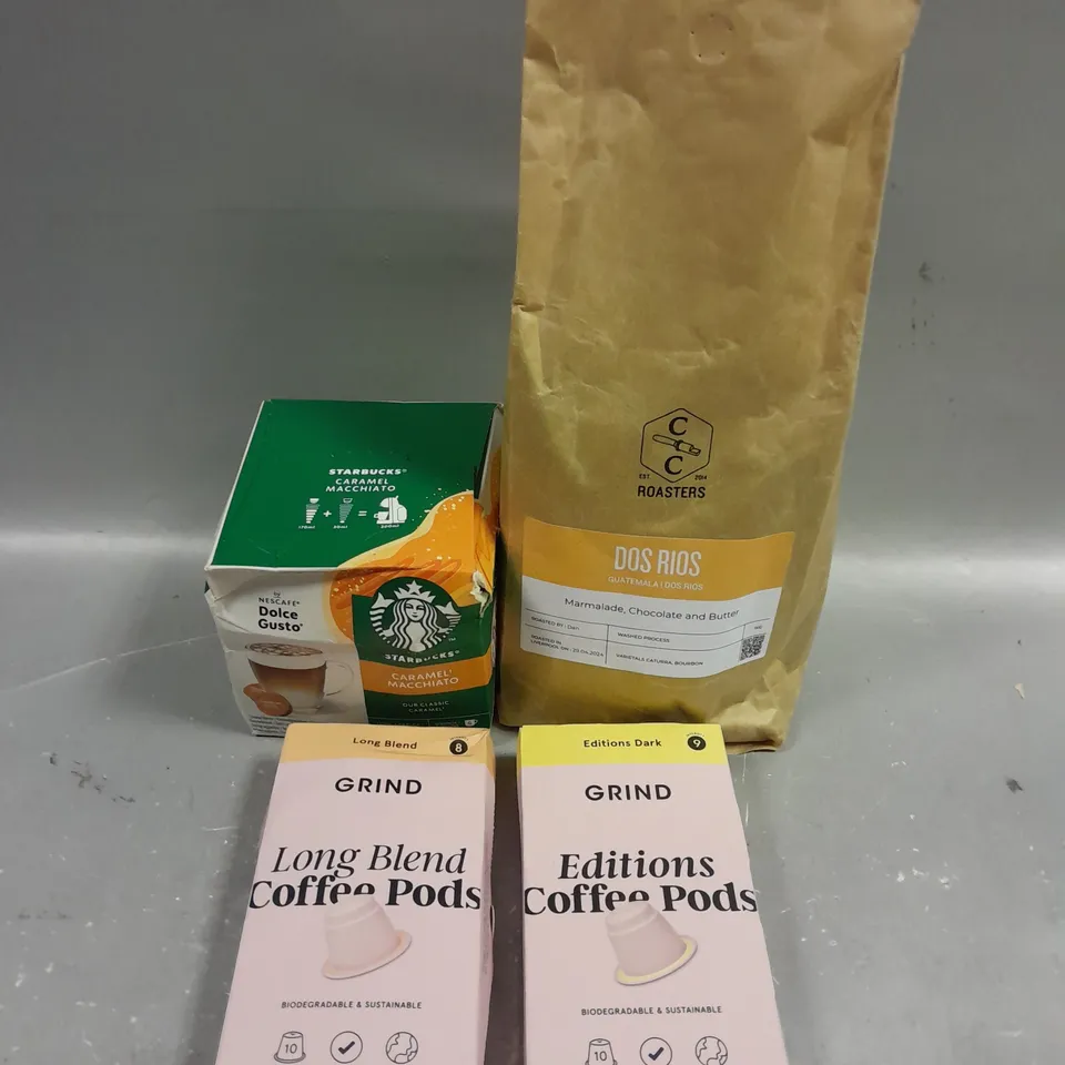 8 X ASSORTED COFFEE PRODUCTS TO INCLUDE GRIND, ROASTERS & STARBUCKS 