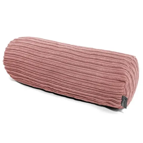 COZEE HOME RIBBED BOLSTER COCOON CUSHION PINK