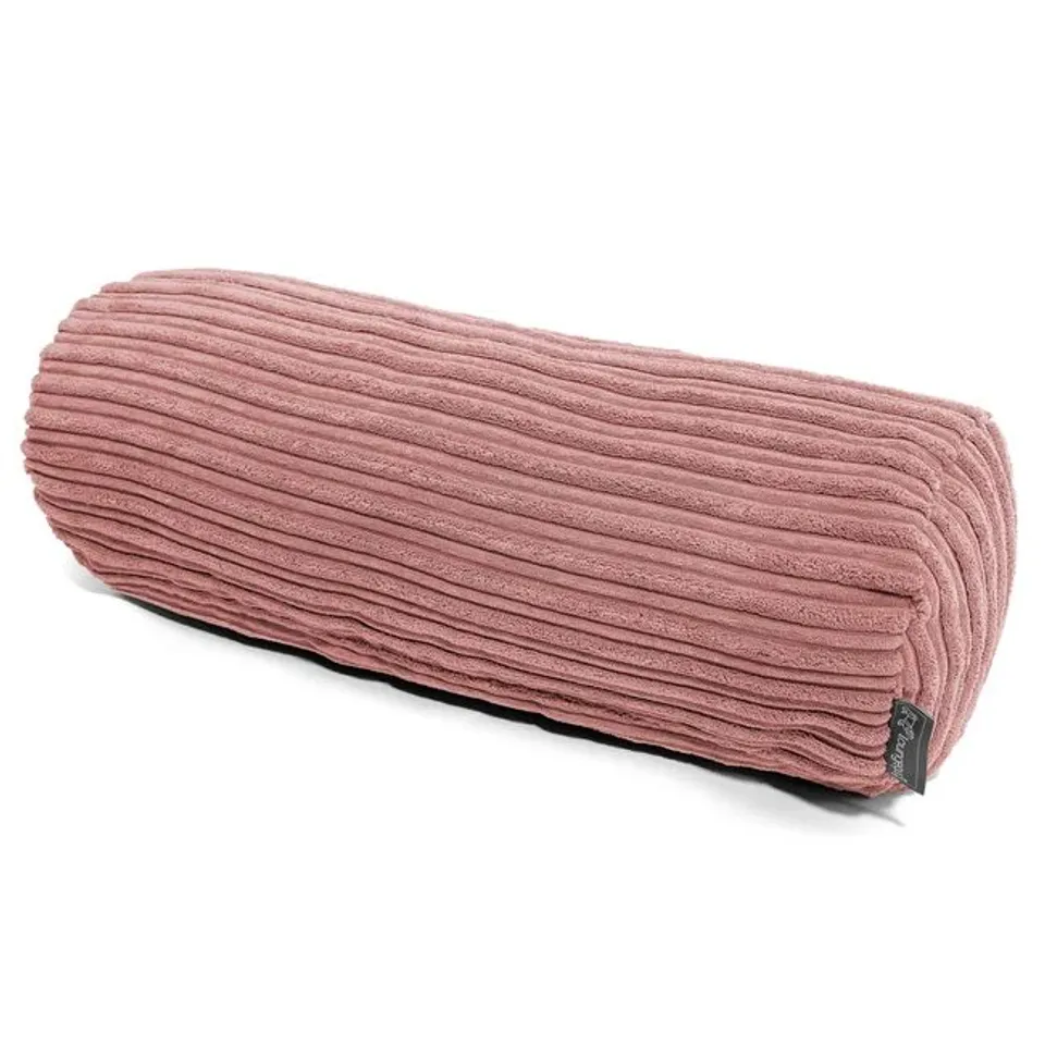COZEE HOME RIBBED BOLSTER COCOON CUSHION PINK