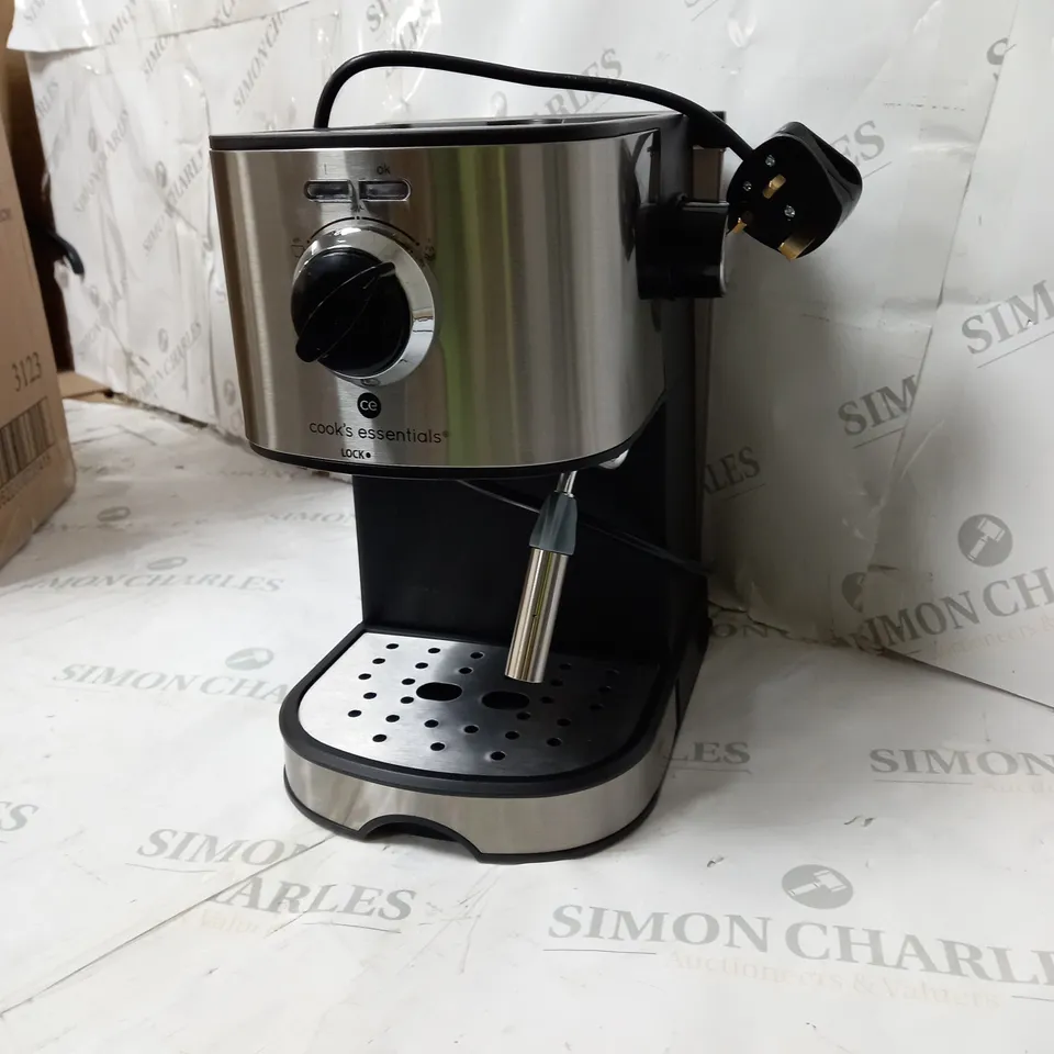 BOXED COOK'S ESSENTIALS PUMP ESPRESSO COFFEE MACHINE