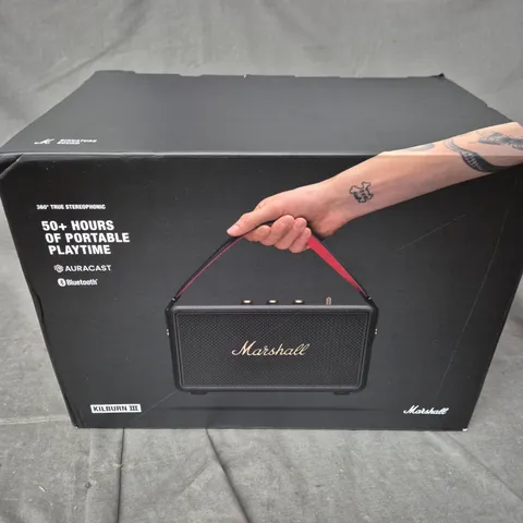BOXED MARSHAL KILBURN III BLUETOOTH SPEAKER 