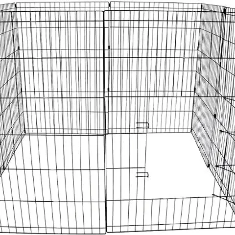 OYPLA 91CM LARGE FOLDING PET DOG RABBIT RUN PLAY PEN CAGE ENCLOSURE FENCE