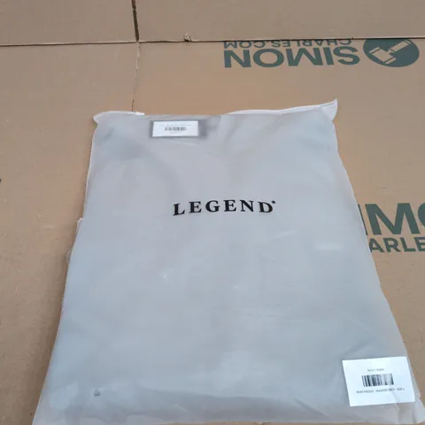 LEGEND PRINT HOODIE - WASHED GREY - SIZE L