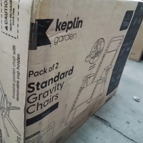 BOXED KEPLIN PACK OF 2 STANDARD GRAVITY CHAIRS TEAL