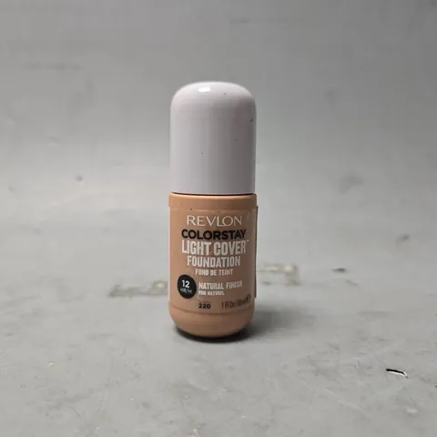 BOX OF APPROXIMATELY 75 REVLON COLORSTAY LIGHT COVER FOUNDATION 220 NATURAL 