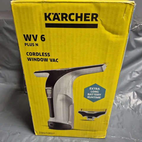 BOXED K'A'RCHER WV6 PLUS N CORDLESS WINDOW VAC