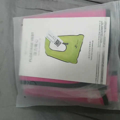 NEON GREEN FOLDABLE LIFE JACKET – LUGGAGE ACCESSORY (IN PACKAGING)