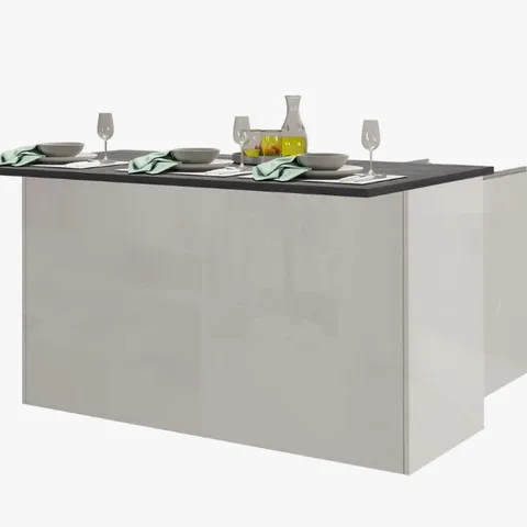 BOXED PAMEAL WOOD KITCHEN ISLAND (3 BOXES)