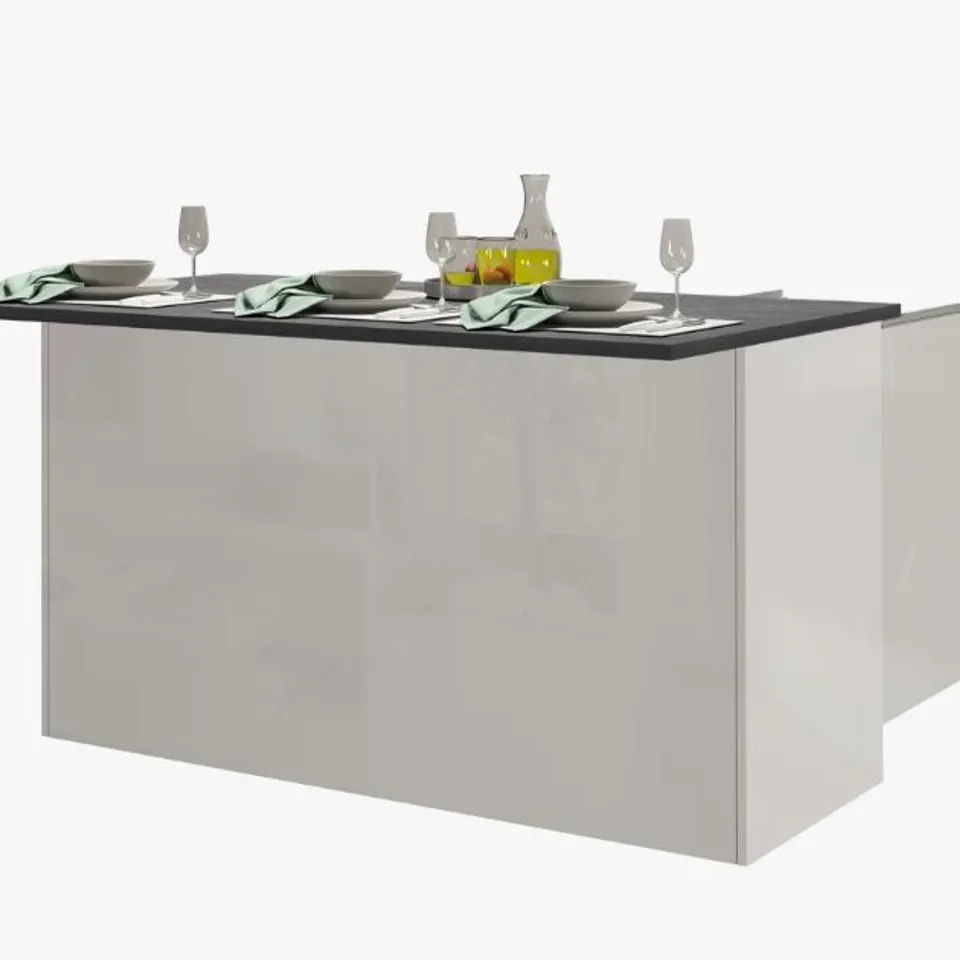 BOXED PAMEAL WOOD KITCHEN ISLAND (3 BOXES)