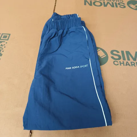 PINK SODA SPORT KIDS TRACK PANTS – BLUE - 10/11 YEARS