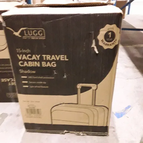 BOXED KEPLIN LUGG 15 INCH VACAY TRAVEL CABIN BAG SHADOW COLOUR