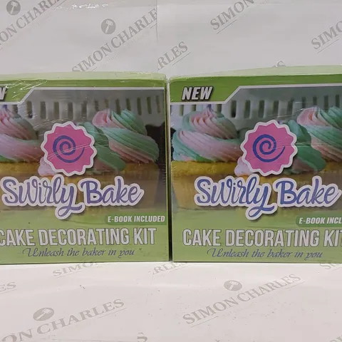 2 BRAND NEW SWIRLY BAKE CAKE DECORATING KITS