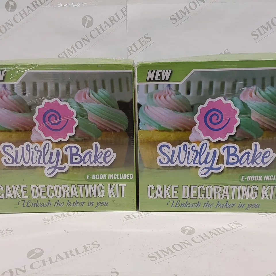 2 BRAND NEW SWIRLY BAKE CAKE DECORATING KITS 
