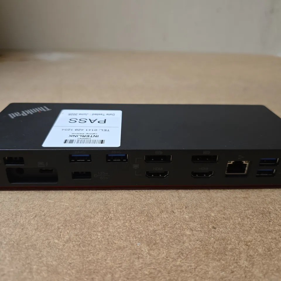 LENOVO THINKPAD THUNDERBOLT 3 DOCK GEN 2