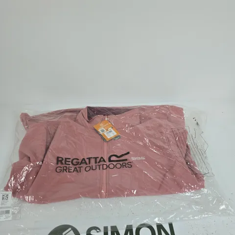REGATTA GREAT OUTDOORS CONNIE V SOFTSHELL JACKET – DUSTY ROSE, UK 22 (EU 48, FR 50)