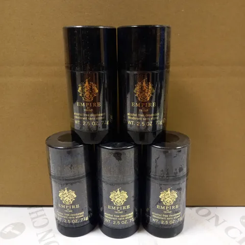 LOT OF 5 EMPIRE BY TRUMP DEODORANT