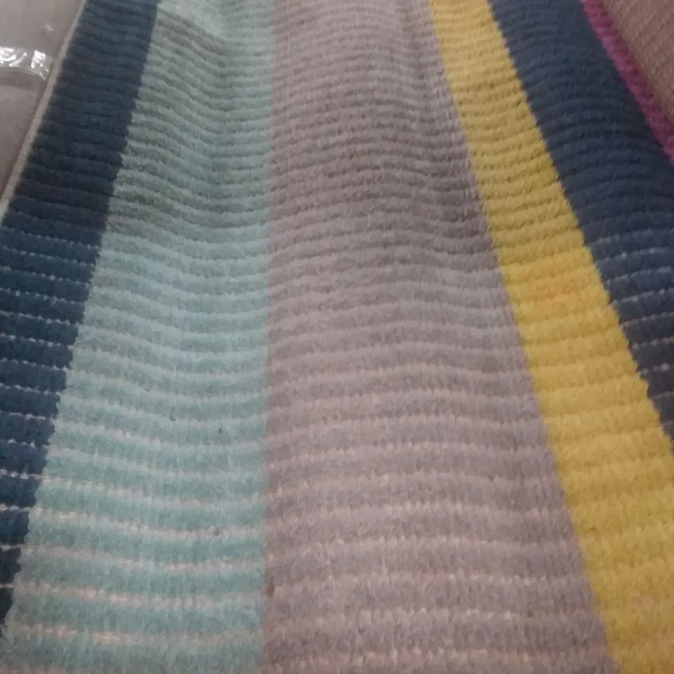 KRISTIANNE STRIPE FLATWEAVE RUG MULTICOLOURED 160X230CM