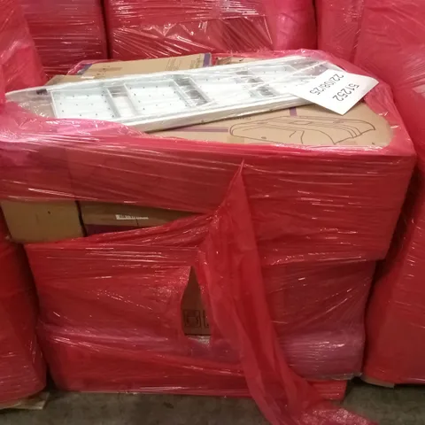 PALLET OF ASSORTED HOUSEHOLD GOODS AND PRODUCTS TO INCLUDE; AIR COOLER, STEP-LADDER, PARASOL BASE ETC