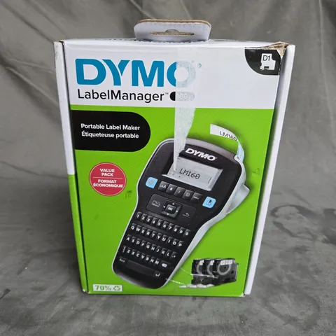 BOXED DYMO LABEL MANAGER 160 PORTABLE LABEL MAKER