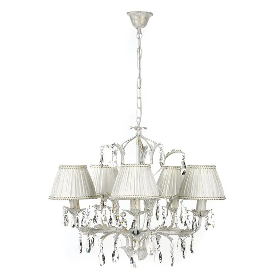 BOXED BLASFORD 5-LIGHT SHADED CHANDELIER (1 BOX)