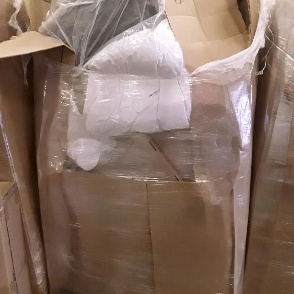 PALLET OF ASSORTED PRODUCTS INCLUDING CEILING FAN LIGHT, METAL TOWEL RACK, PORTABLE COLLAPSIBLE SOFT CRATE, TABLE TROLLEY, WALL MIRROR 