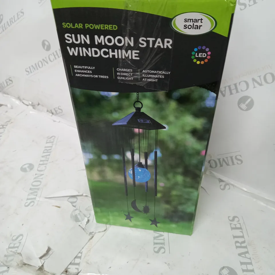 SMART SOLAR SUN MOON STAR WIND CHIME RRP £14.99