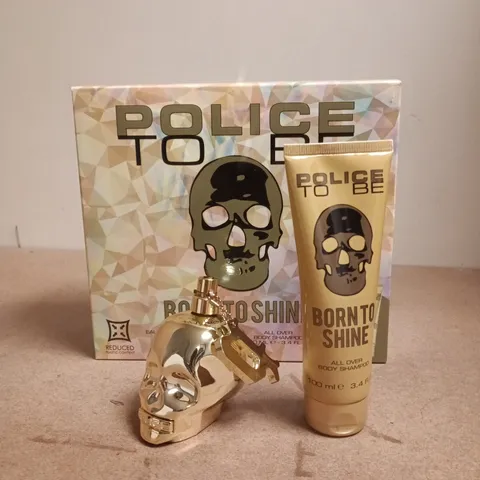 POLICE TO BE BORN TO SHINE GIFT SET – EAU DE TOILETTE FOR MEN 100ML + ALL-OVER BODY SHAMPOO 100ML