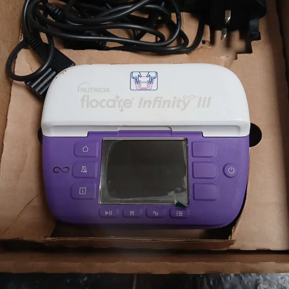 NUTRICIA FLOCARE INFINITY III ENTERAL FEEDING PUMP – PURPLE (WITH POWER ADAPTOR & MANUAL)