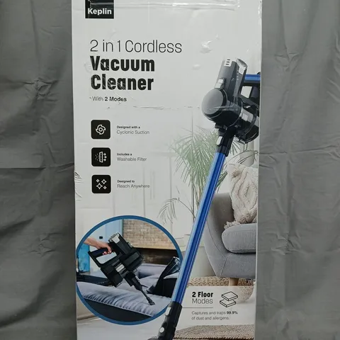 KEPLIN 2-IN-1 CORDLESS VACUUM CLEANER – BOXED